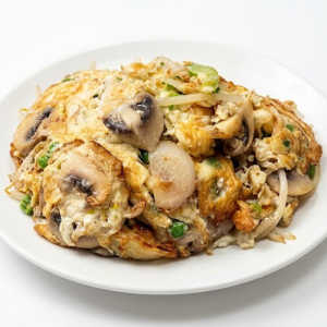 107A. Mushroom Egg Foo Young 蘑菇芙蓉蛋