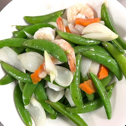 95. Prawns with Snow Peas 荷蘭豆炒蝦
