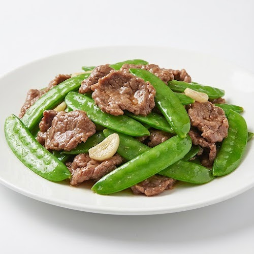 53. Beef with Snow Peas 荷蘭豆炒牛肉