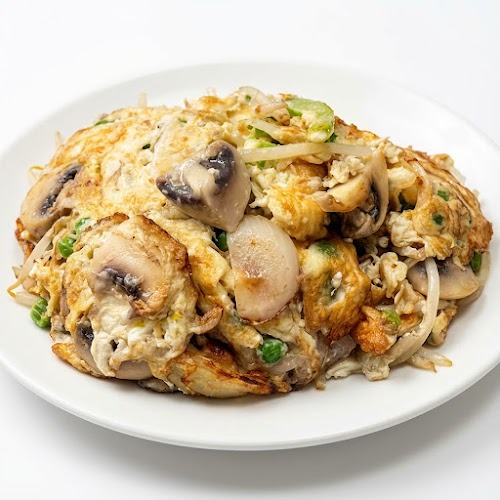107A. Mushroom Egg Foo Young 蘑菇芙蓉蛋