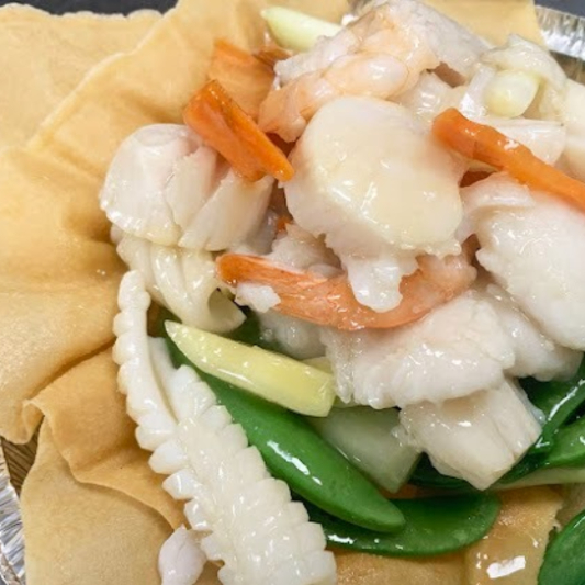 97. Seafood with Crispy Nest 海鮮鳥巢