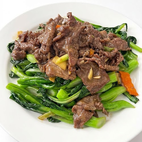 51. Beef with Choy Sum 菜心炒牛肉