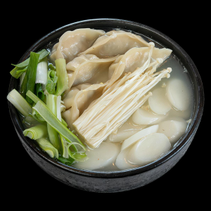 Dumpling & Rice Cake Soup
