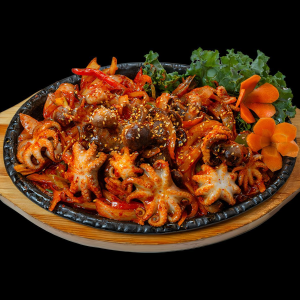 Small Octopus on Hot Plate