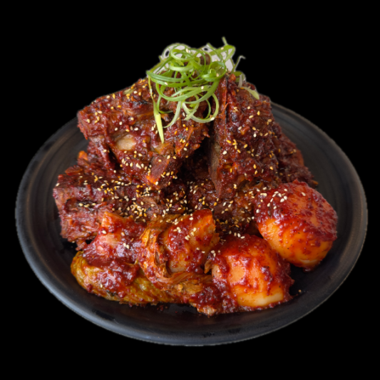 Spicy Braised Pork Bone Platter (감자뼈찜)