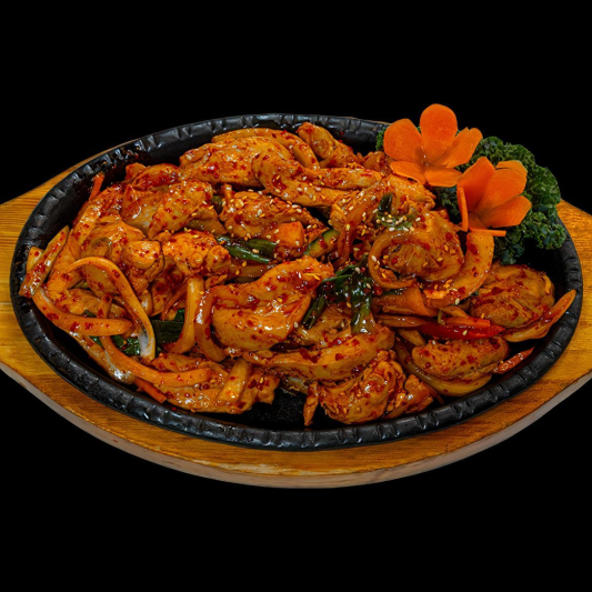 Spicy Chicken on Hot Plate
