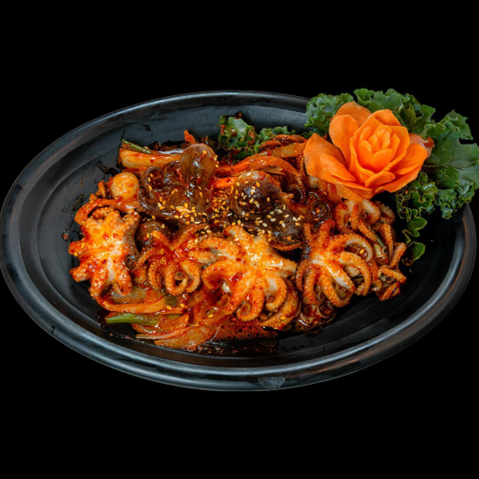 Pan-Fried Baby Octopus