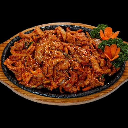 Spicy Pork on Hot Plate