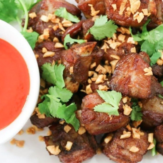 G7. Fried Seasoned Pork Spare Ribs