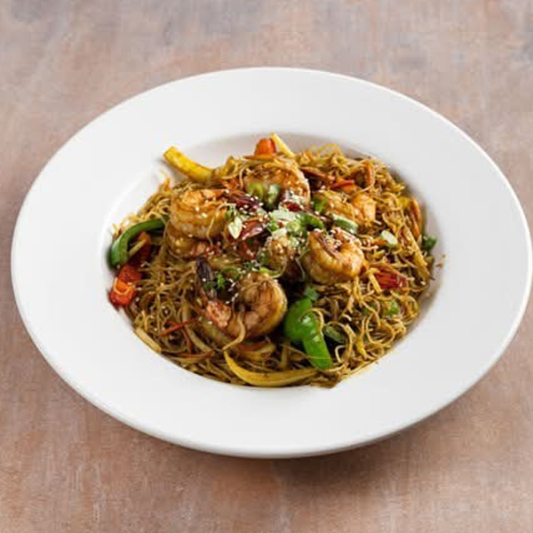 C22. Nouilles de Singapour aux crevettes