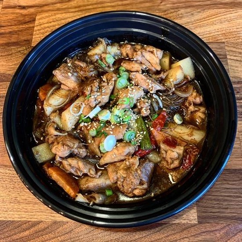 Braised Chicken in Spicy Soy Sauce 찜닭 