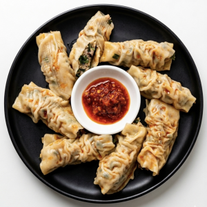 Spicy Shrimp Roll Dumplings (매운새우만두)