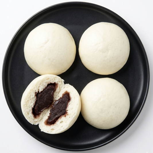 Sweet Red Bean Buns (찐빵)
