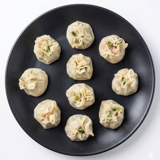 Small Steamed Dumpling with Pork and Shrimp (샤오마이)