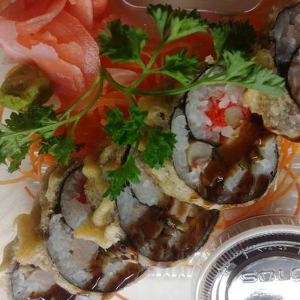 #52. Tiger Eyes Fried Futomaki (5 pcs)