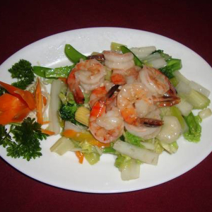 25. Shrimp Saut&eacute;ed with Vegetables