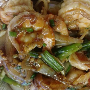 26. Shrimp with Ginger and Shallots
