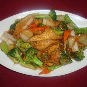 80. Fried Tofu Saut&eacute;ed with Vegetables
