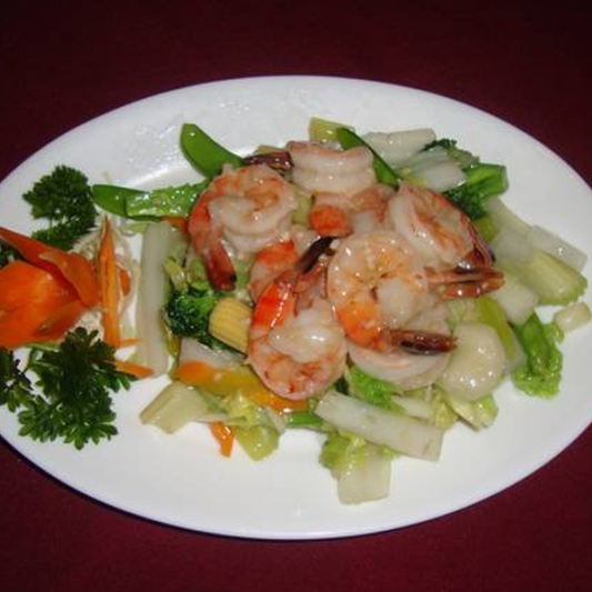 25. Shrimp Saut&eacute;ed with Vegetables