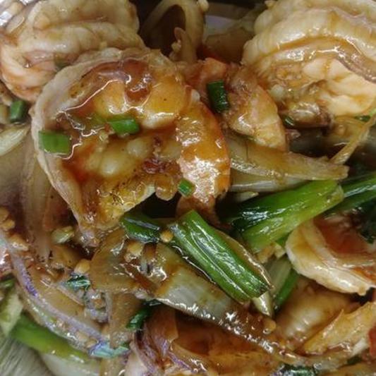 26. Shrimp with Ginger and Shallots