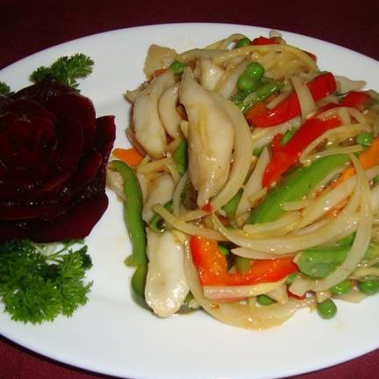 33. Fish Saut&eacute;ed with Vegetables