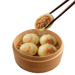 Steamed BBQ Pork Buns (4 pcs) 酱肉小笼包 (4个)