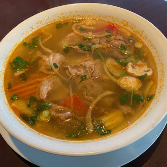 18. Thai Rice Noodle Soup with Beef