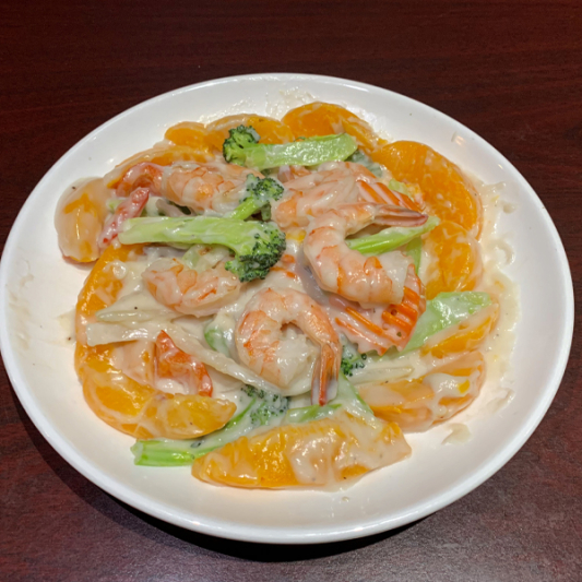 92. Peaches & Prawns