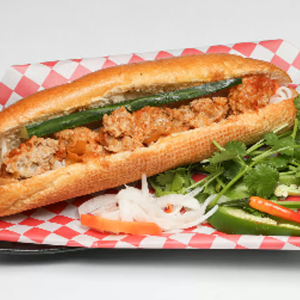 B3. Meatball & Tomato Sauce Banh Mi - X&iacute;u Mại