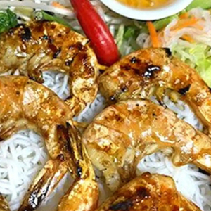 V6. Grilled Marinated Prawn Vermicelli - B&uacute;n T&ocirc;m