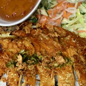V1. Lemongrass Chicken Vermicelli - B&uacute;n G&agrave; Nướng Sả