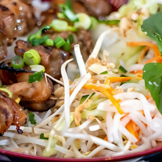 V2. Pork Skewer (2 pcs) Vermicelli - B&uacute;n Thịt Nướng
