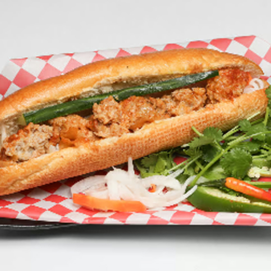 B3. Meatball & Tomato Sauce Banh Mi - X&iacute;u Mại