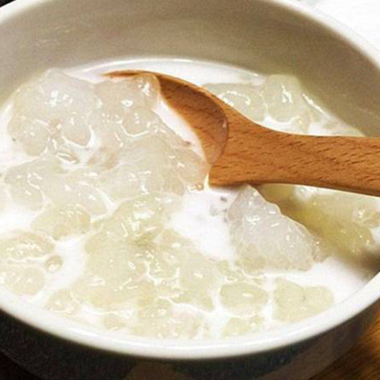 Double-Boiled Hashima with Coconut Milk / 椰汁牛奶炖雪蛤 