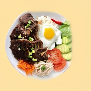 20. Korean BBQ Beef & Rice / Cơm Sườn B&ograve; Nướng
