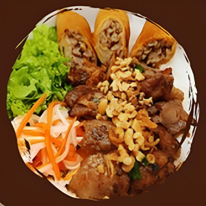 17. Grilled Pork & Egg Roll Vermicelli Noodles / B&uacute;n Thịt Nướng Chả Gi&ograve;