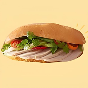 2. Pork Roll Sandwich / B&aacute;nh M&igrave; Chả Lụa