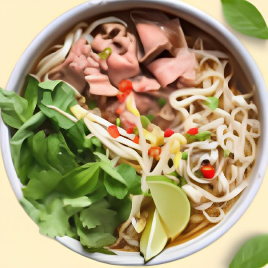 11. Tender Beef Pho / Phở T&aacute;i