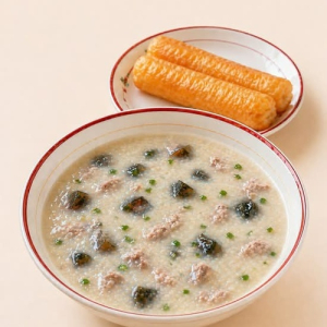Special Combo: Century Egg & Pork Congee with Chinese Donut Appetizer 特价皮蛋瘦肉粥+炸两