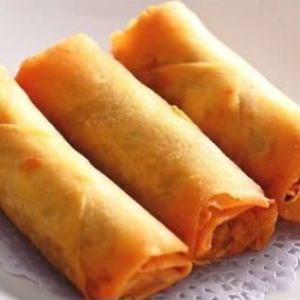 14. Deep-Fried Veggie Spring Rolls (3 pcs) 田园素春卷