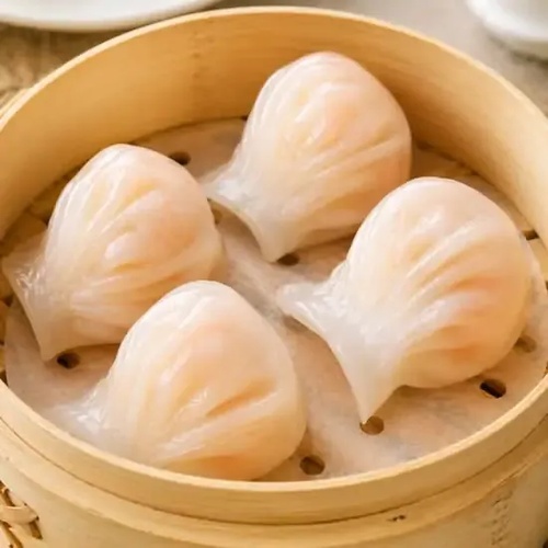 Steamed Shrimp Dumplings (4 pcs) 水晶虾饺
