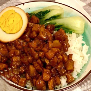 Braised Pork Rice (with Braised Eggs and Dried Tofu) and Duck Soup