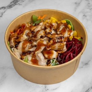 Chicken Teriyaki Power Bowl with Miso Soup
