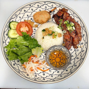 Grilled Sugarcane Shrimp, Grilled Pork Skewer / Chạo T&ocirc;m, Thịt Nướng