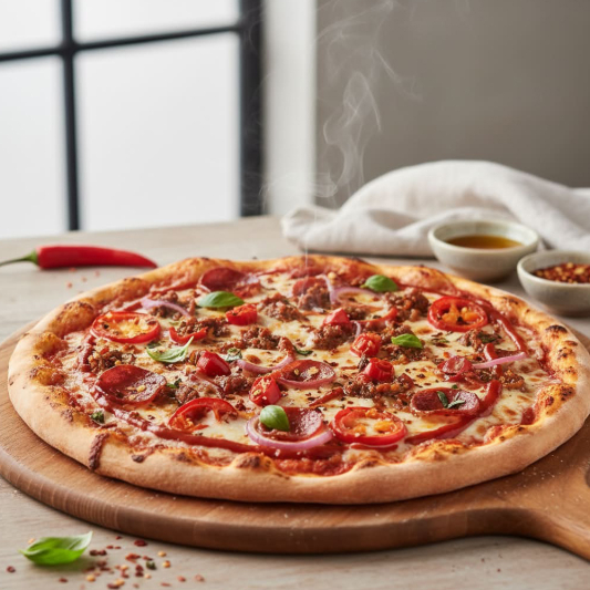 Flame Thrower Pizza