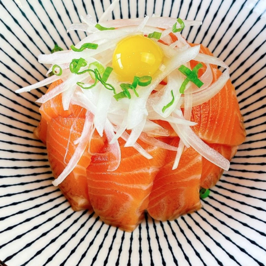 Soy Cured Salmon Rice Bowl
