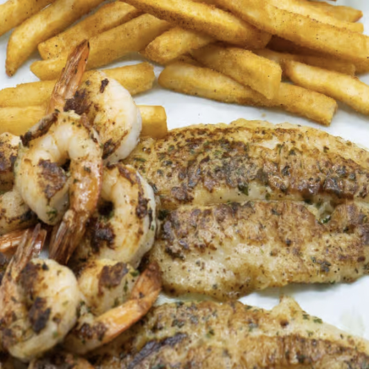 2 Grilled Catfish & 9 Grilled Shrimps