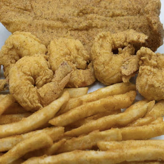 1 Catfish & 6 Shrimps Basket