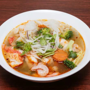 144. Sate Mixed Seafood and Mixed Vegetables - Pho Sate Do Bien, Rau Cai Cay