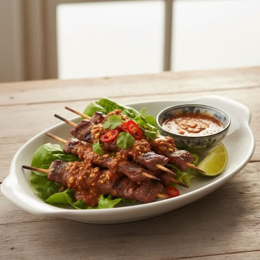 09. Satay Beef - Bo Nuong Sate